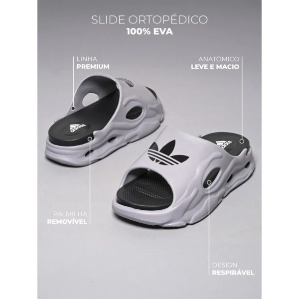 Chinelo Masculino Nuvem Adidas Palmilha Removível - Image 5