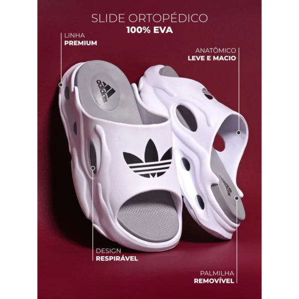 Chinelo Masculino Nuvem Adidas Palmilha Removível - Image 9